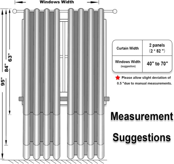 Blackout Curtains 2 Panels - Image 3