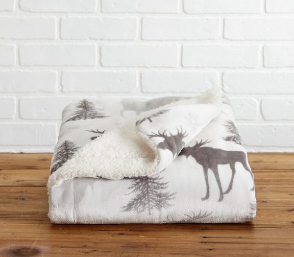 Reversible Sherpa and Fleece Velvet Blanket - Image 3