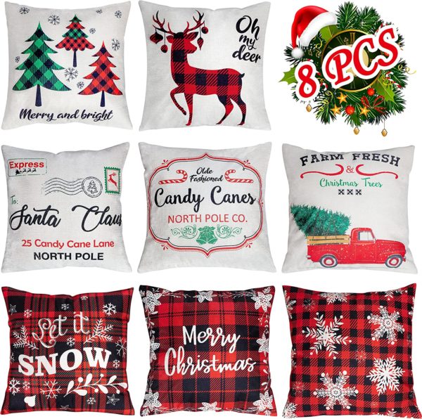 Christmas Throw Pillow Covers