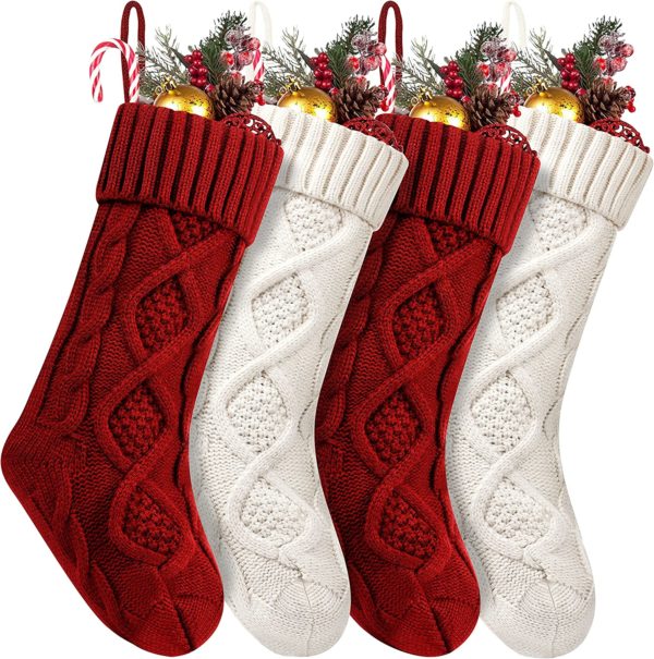 4 Pack Christmas Stockings